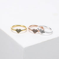 Personalized Heart Fingerprint Ring