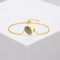 Personalized Fingerprint Heart or Disc Bracelet