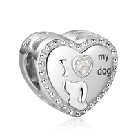 Personalized Mini Heart Photo Bead Charm