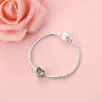 Personalized Heart Photo Charm with Crystal Halo