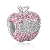 Personalized Apple Shape Photo Bead Charm