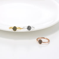 Personalized Dainty Round Fingerprint Ring