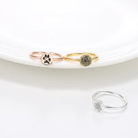 Personalized Round Fingerprint Signet Ring