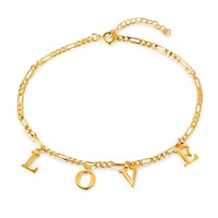 Dangling Letters Name Anklet