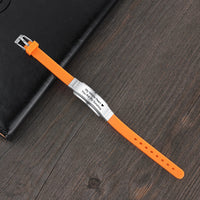 Engraved Silicone ID Bracelet with Optional Medical Logo