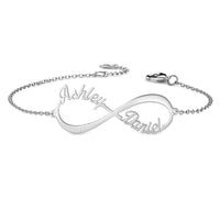 Personalized Infinity Two Name Bracelet
