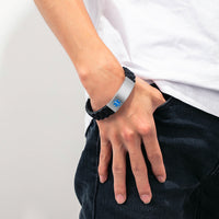 Engraved Medical Alert Silicone Bracelet, Red or Blue