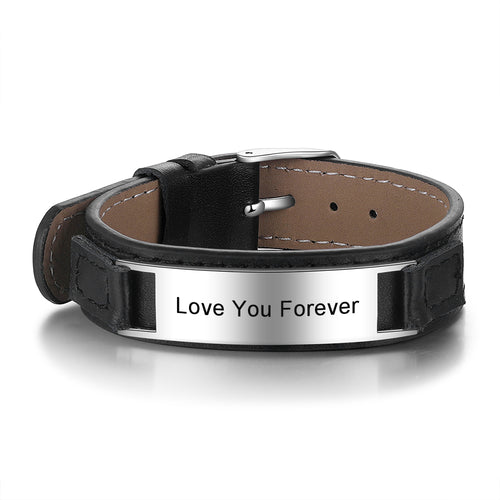 Stainless Steel Men's Medical Bracelet