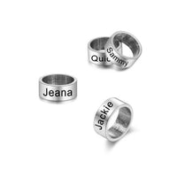 Engraved Name Bead Charm