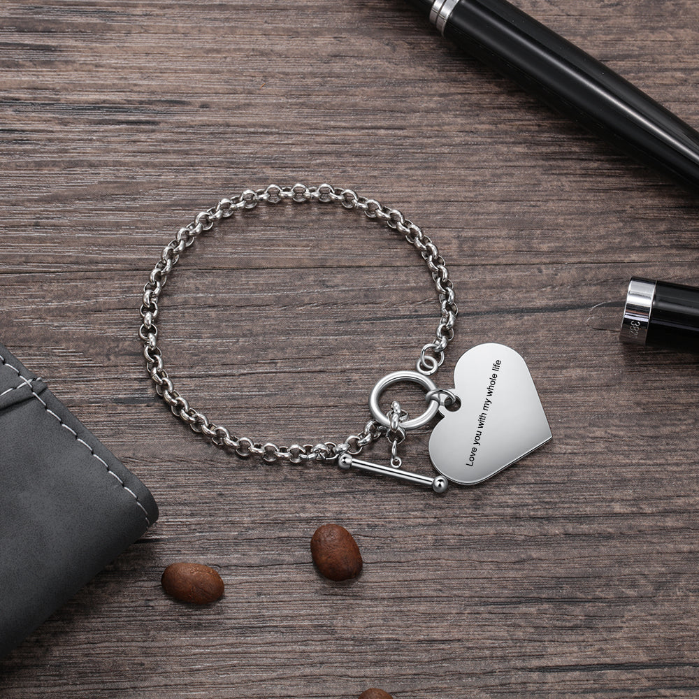 Photo Charm Toggle Bracelet