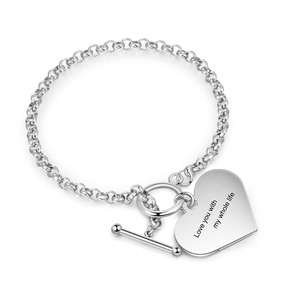 Photo Charm Toggle Bracelet