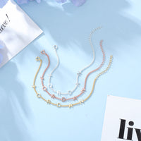 Personalized Spaced Letter Name Bracelet