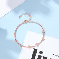 Personalized Spaced Letter Name Bracelet