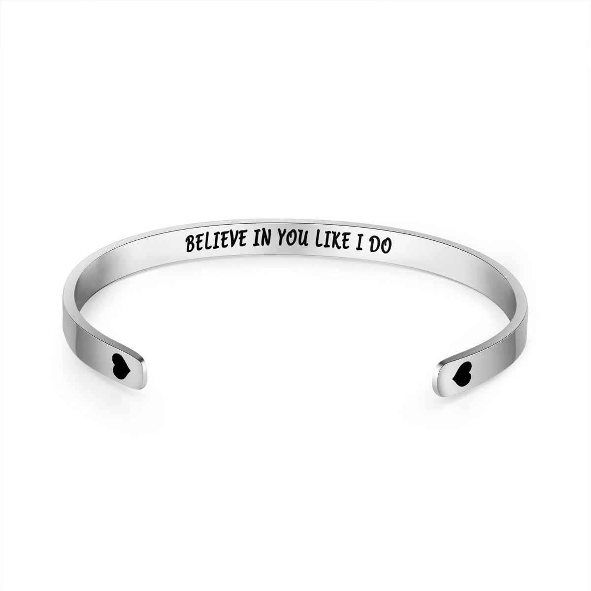 Engraved Vaccinated Message Cuff Bracelet