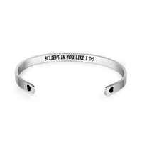 Engraved Vaccinated Message Cuff Bracelet
