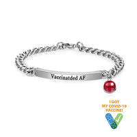 Stainless Steel Vaccination Couple Bracelet