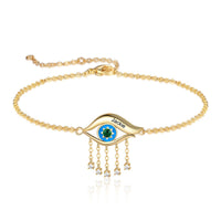 Dainty Evil Eye Hamsa Bracelet