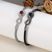 Infinity Stone Braided Couple Bracelet