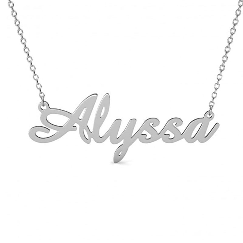 Cursive Nameplate Necklace