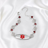 Heart Link Medical ID Bracelet