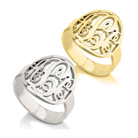 Filigree Monogram Ring