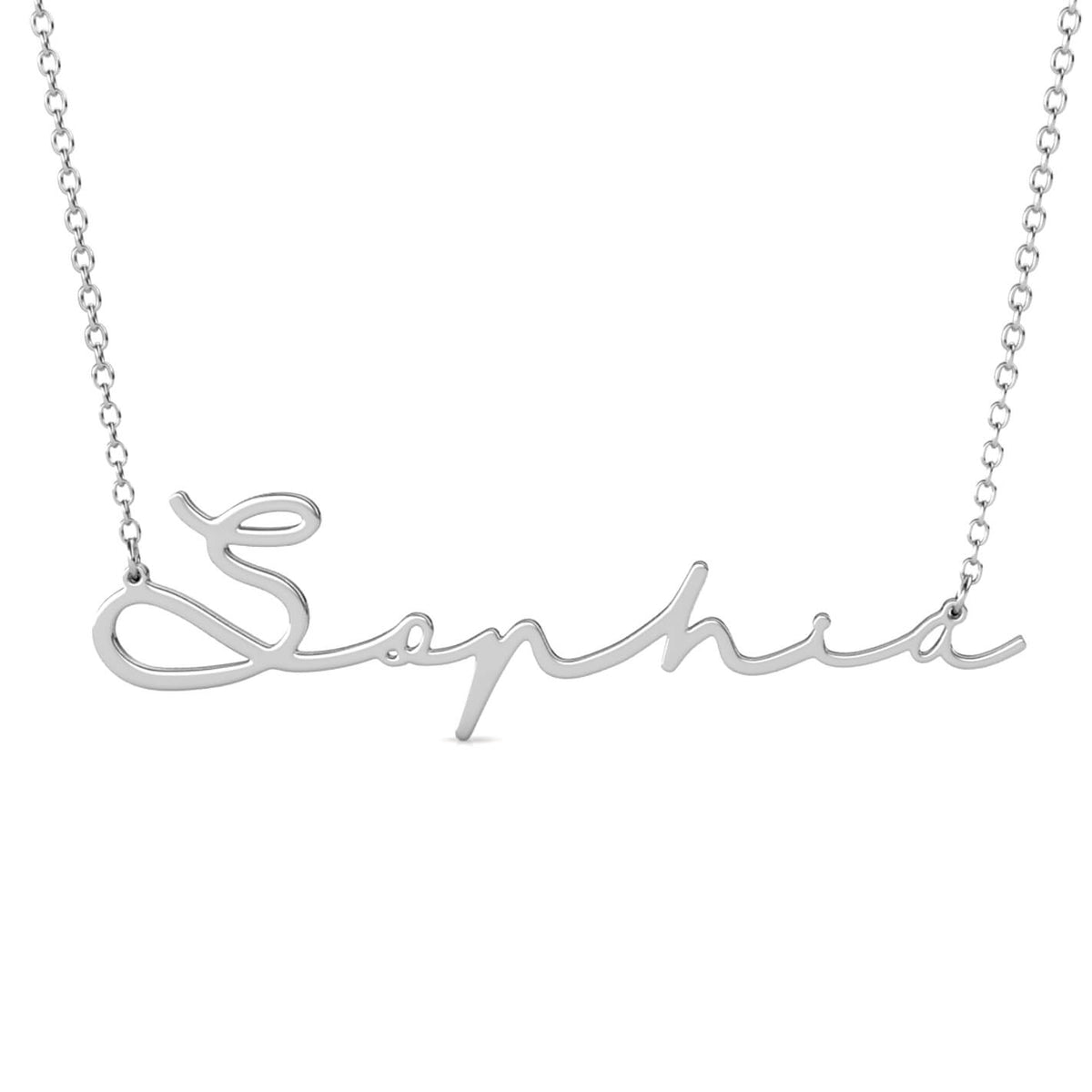 Signature Script Name Necklace