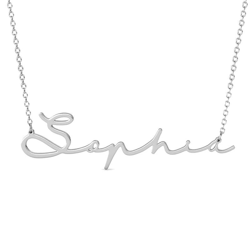 Signature Script Name Necklace
