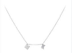 Sterling Silver Initial Letter Necklace