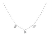 Sterling Silver Initial Letter Necklace