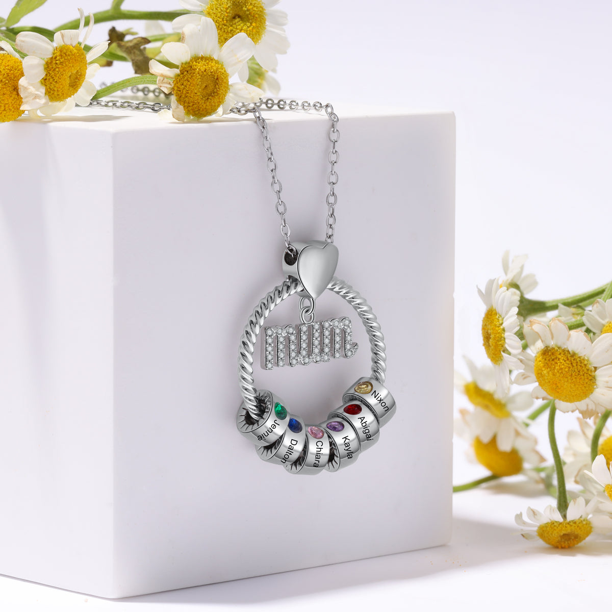 Mother's Gift Custom MOM Necklace