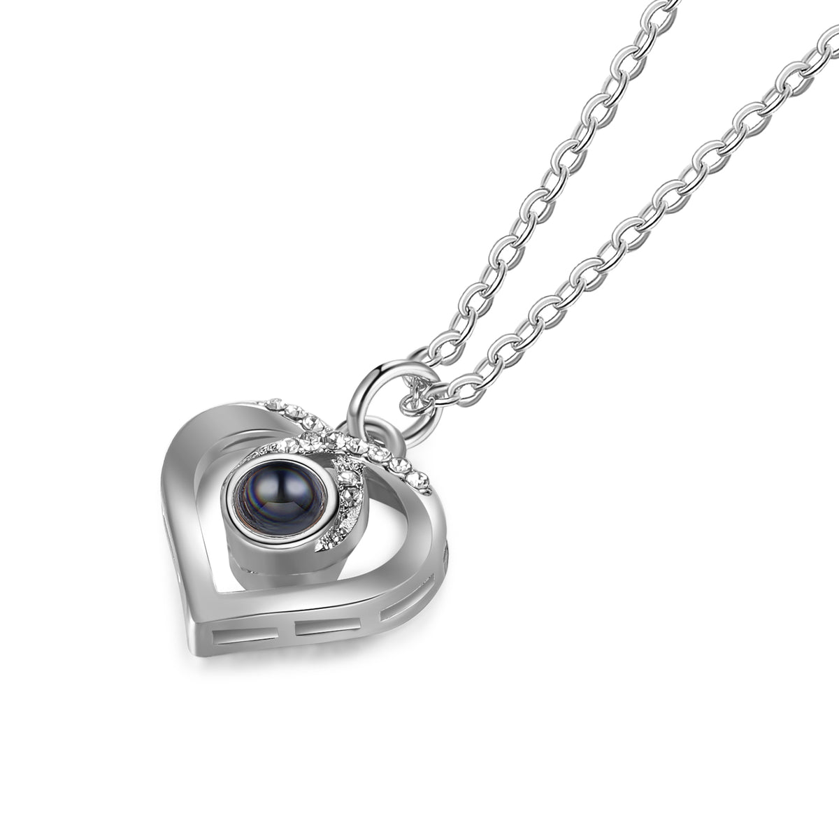 Heart Photo Projection Necklace
