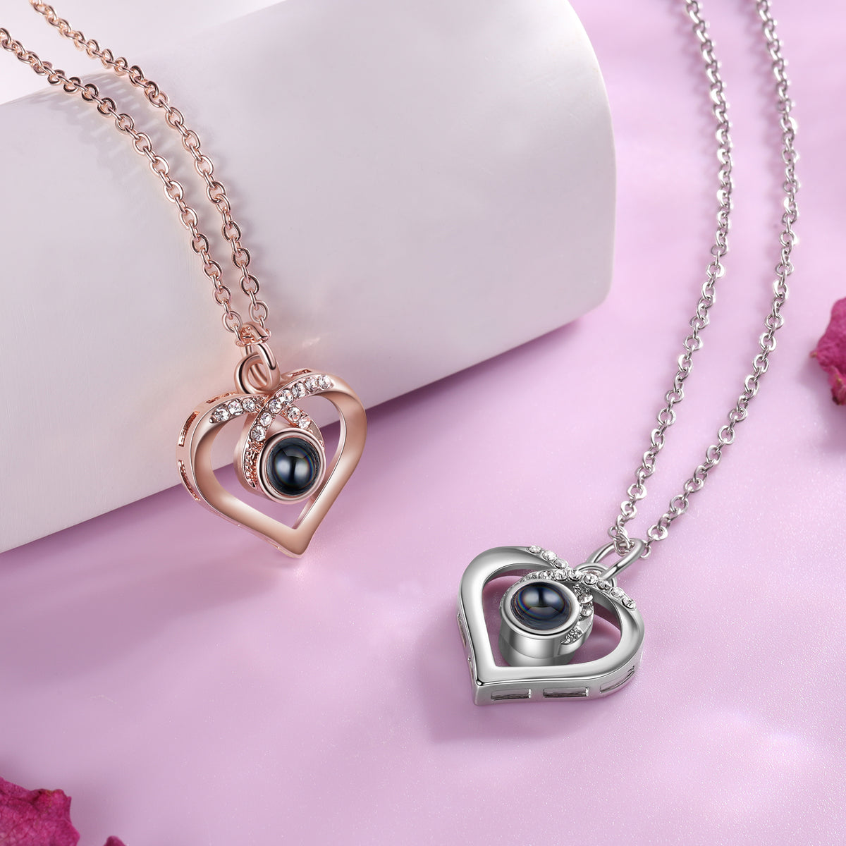Heart Photo Projection Necklace