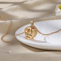 Four Heart Clover Photo Locket Necklace