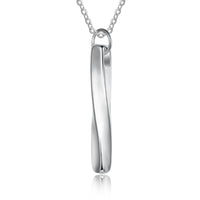 Engraved Twisted Bar Necklace