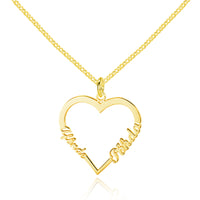 Custom Heart Name Necklace