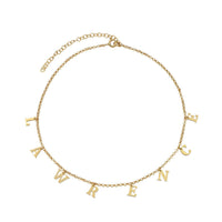 Dangling Letters Name Necklace