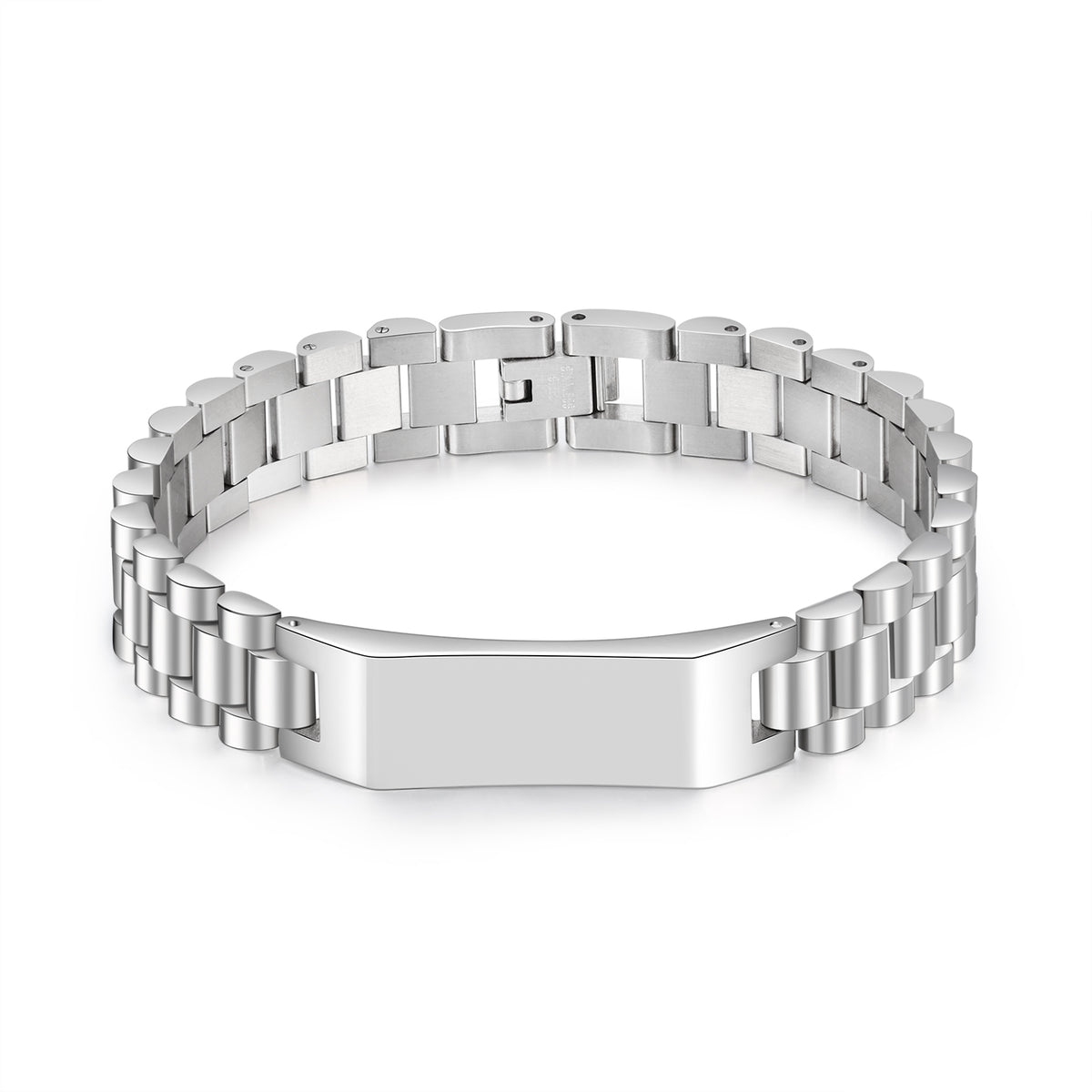 Men's Photo Name Link Bracelet