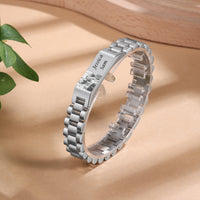Men's Photo Name Link Bracelet