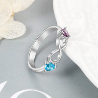 Custom Two Birthstone Rings