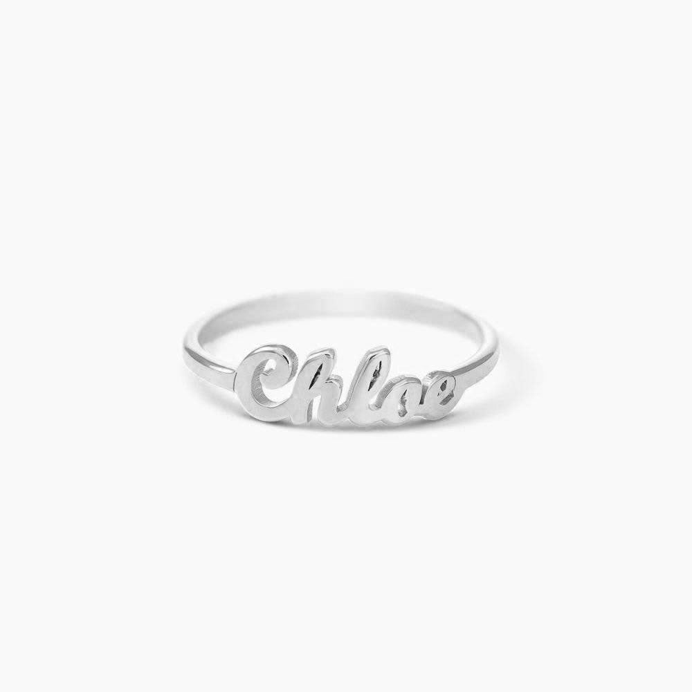 Script Name Ring in Sterling Silver