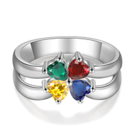 Sterling Silver Clover CZ Ring