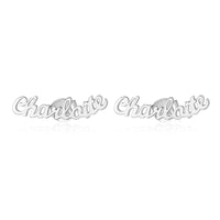 Personalized Script Name Stud Earrings