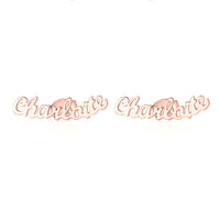 Personalized Script Name Stud Earrings