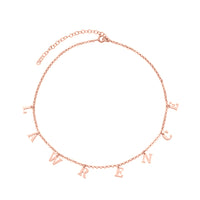Dangling Letters Name Necklace