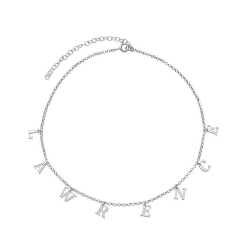 Dangling Letters Name Necklace