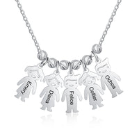 Personalized Kids Charm Family Name Necklace