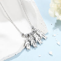 Personalized Kids Charm Family Name Necklace