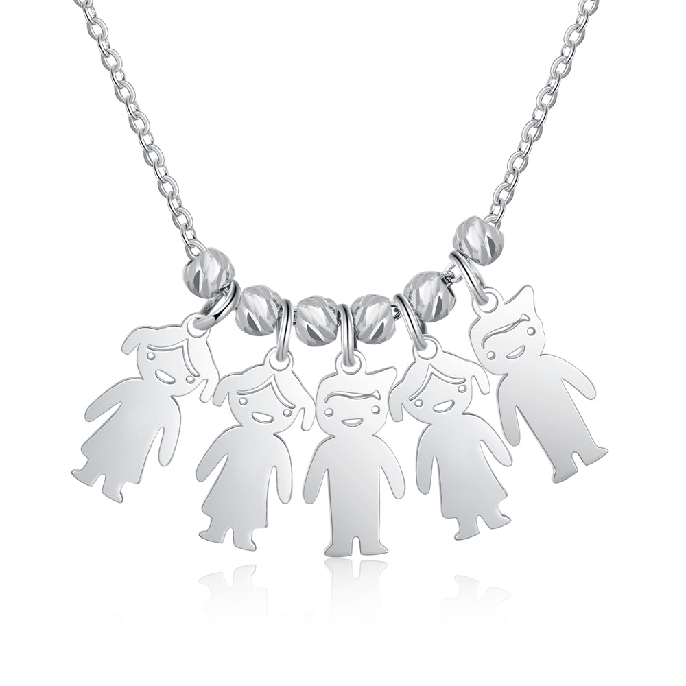 Personalized Kids Charm Family Name Necklace