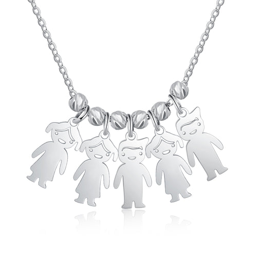 Personalized Kids Charm Family Name Necklace