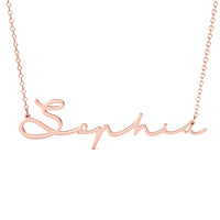 Signature Script Name Necklace
